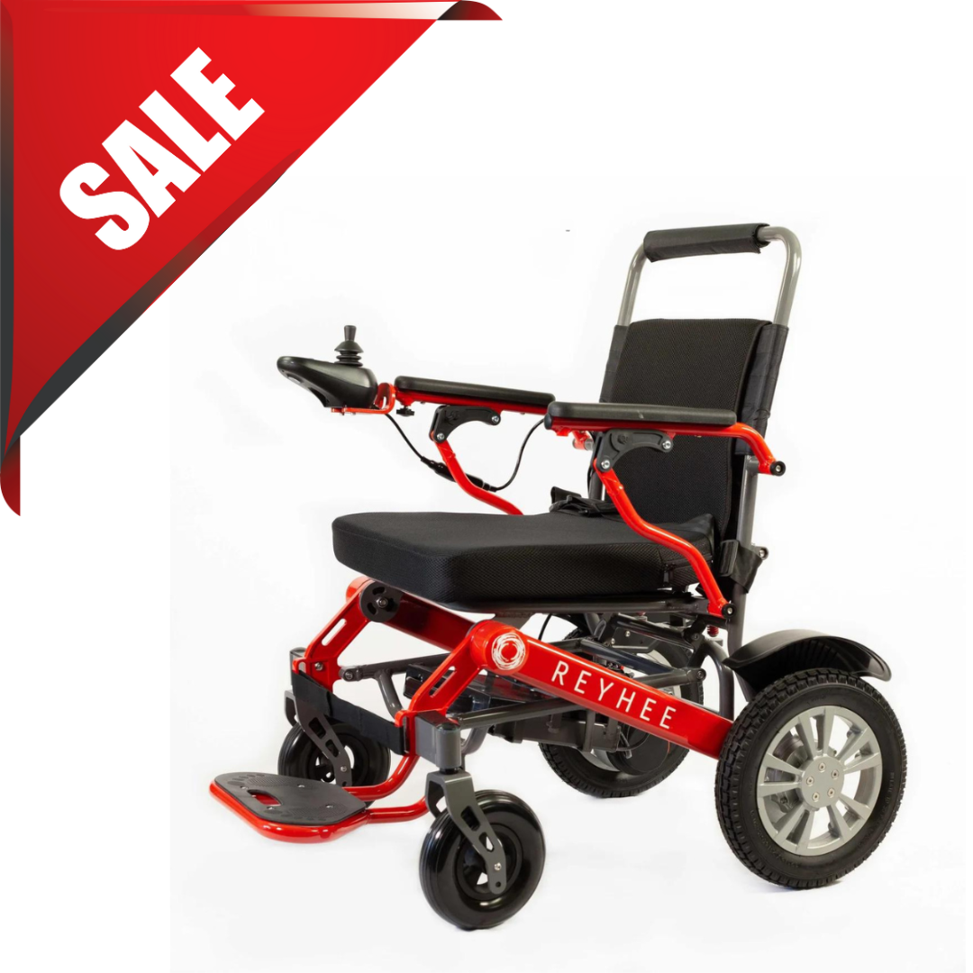 Reyhee Roamer Folding Portable Ultralight Power Wheelchair XW-LY001 - - Blowout Sale - Senior.com Power Chairs
